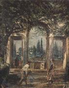 Diego Velazquez Villa Medici in Rome (Pavilion of Ariadne) (df01) oil painting on canvas